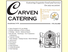 Tablet Screenshot of carvencateringservices.com